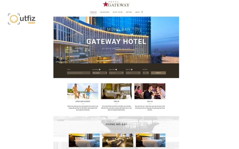 Website du lịch, khách sạn và nhà hàng
