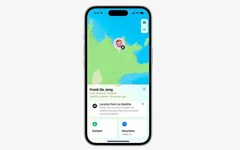 Экстренный SOS через спутник в iPhone 15 Экстренный SOS через спутник в iPhone 15