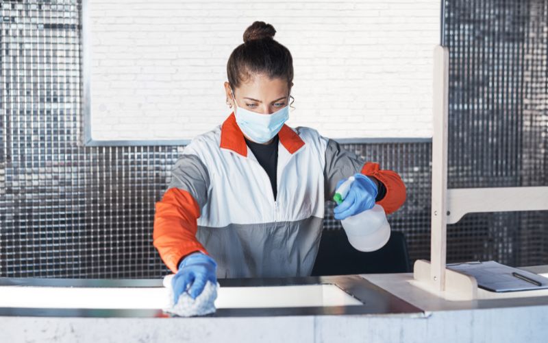 clean moldy surfaces