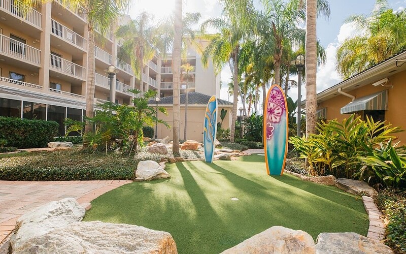 Holiday Inn Cape Canaveral Beach Resort pools lazy river, 1.5 miles to Port Canaveral cruise terminal