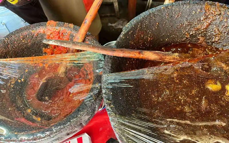 two types of salsa in large bowls