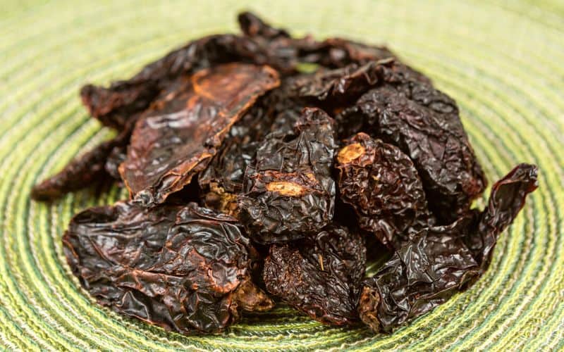 morita chilis, or dried chili peppers