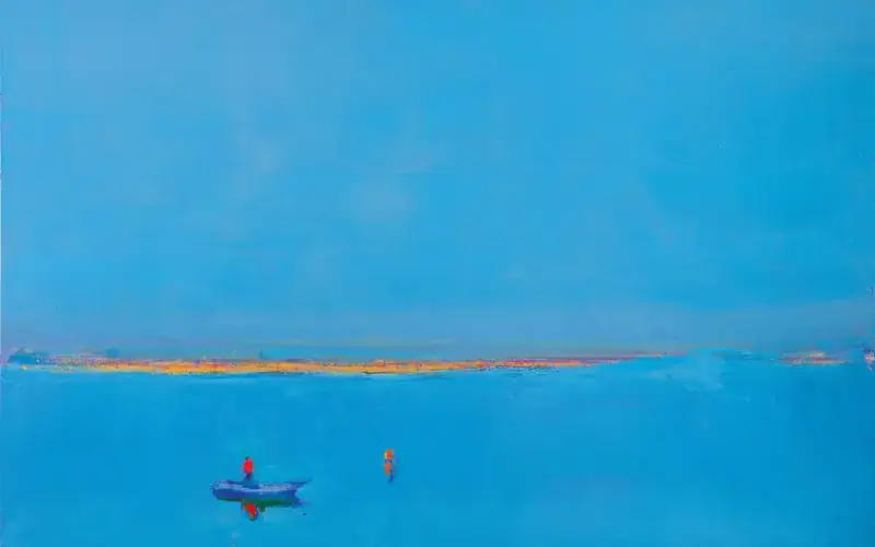 Картина Анатолія Криволапа «Осінь на Дніпрі», 2012 рік