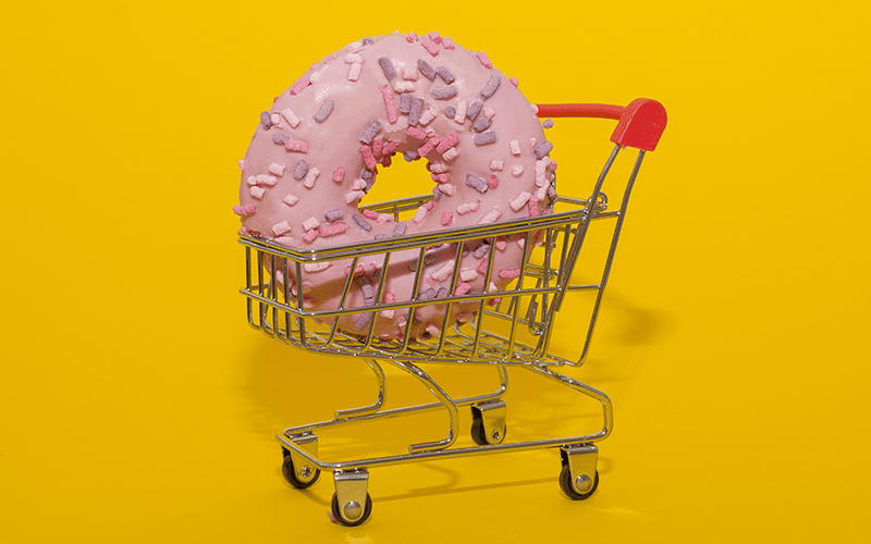 Donut on a cart