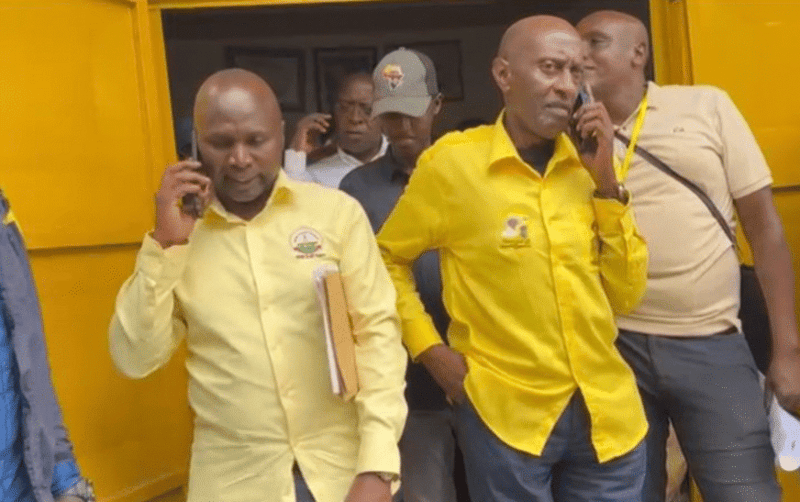 Brig.Gen. Rwashande Defeats Ssekikubo As NRM Top Guns Win Party Primaries Ssekikubo-and-Rwasande-on-phone-calls-872×547