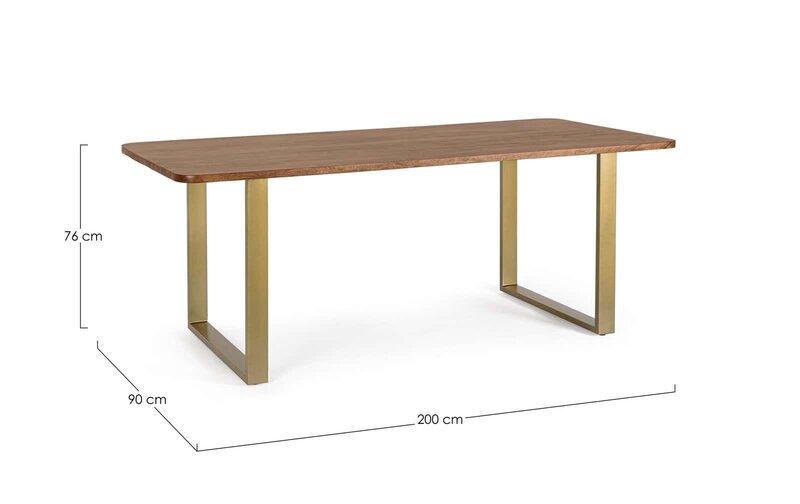 Meta description: Tavolo di design Jollygiunco con piano in legno e gambe in metallo, perfetto per ogni ambiente.