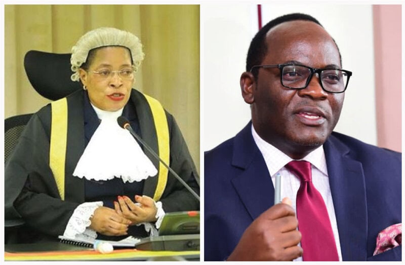 You Have No Powers To Recall Mpuuga As Commissioner Of Parliament ,Speaker Anita Among Tells Kyagulanyi's Nup Mathias-Mpuuga-and-Speaker-Among