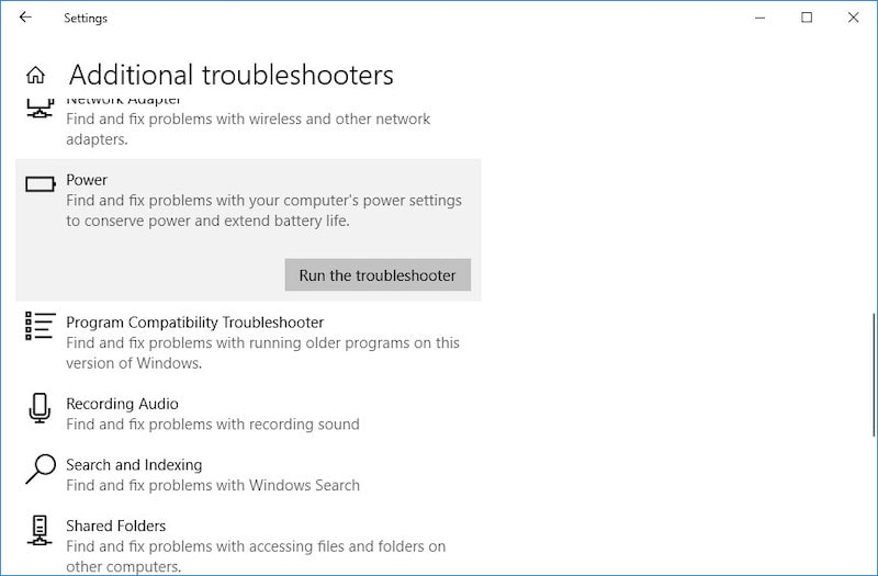 Run-the-Power-Troubleshooter-Windows-10