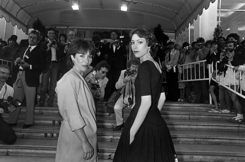 Susans Seidelman (left) and Berman (right) at the May 1982 premiere of Smithereens, at the Cannes Film Festival.