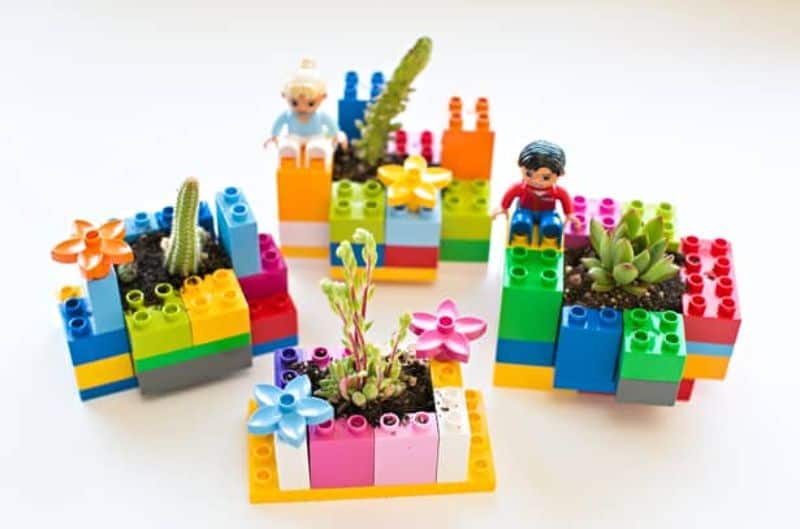 mini lego planters