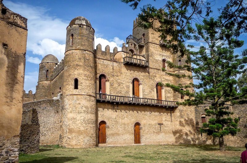 Fasilides Castle in Gondar – 17th-century royal fortress blending Ethiopian, Portuguese, and Indian architectural styles