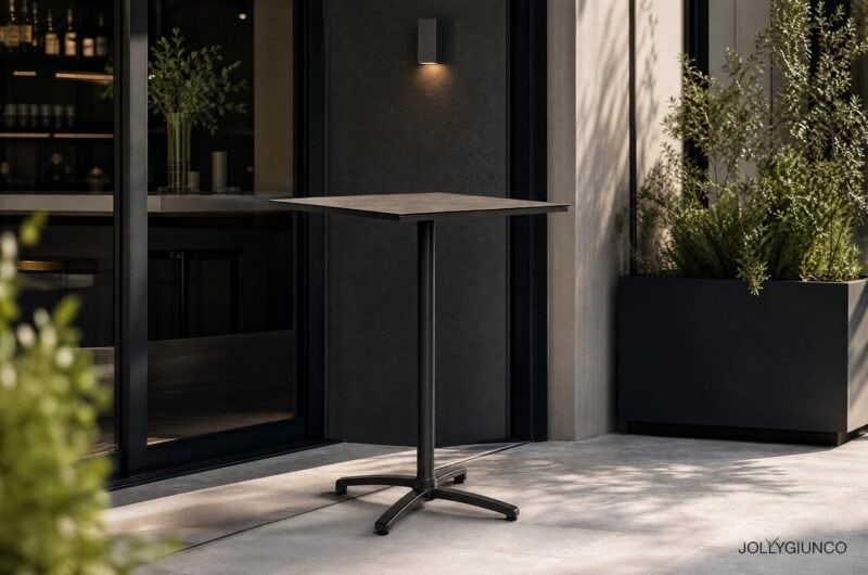 Tavolo da bar alto Claret 70x70 cm HPL ANJA60/DAR