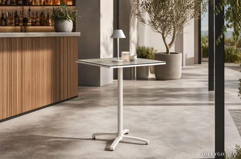 Tavolo da bar alto Claret 70x70 cm HPL Wall