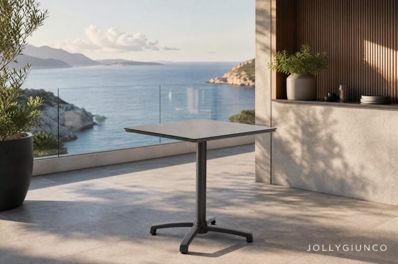 Tavolo da bar Claret 70x70 cm HPL ANJA60/Light