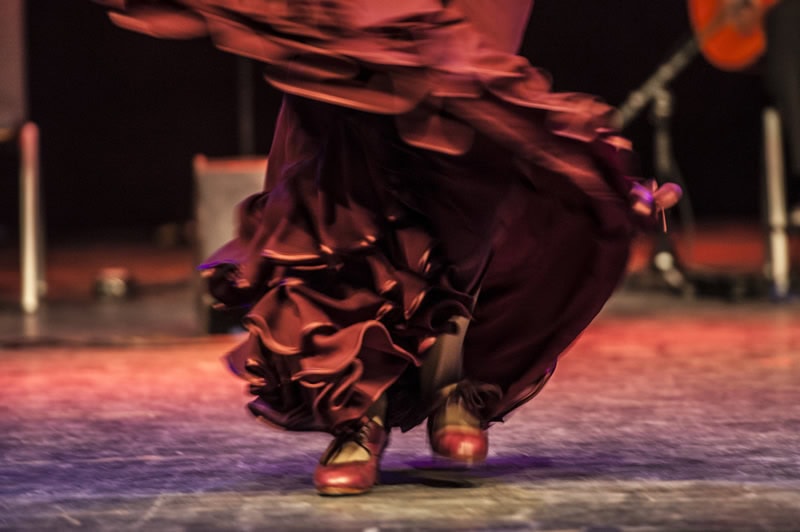 Flamencotanz (Rock und Schuhe)