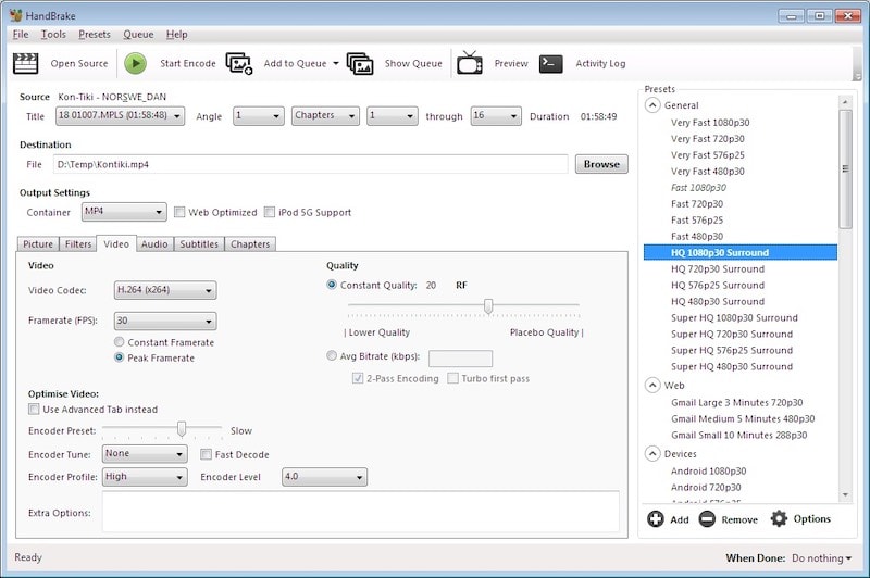 Convert-GoPro-Video-Format-Using-Handbrake