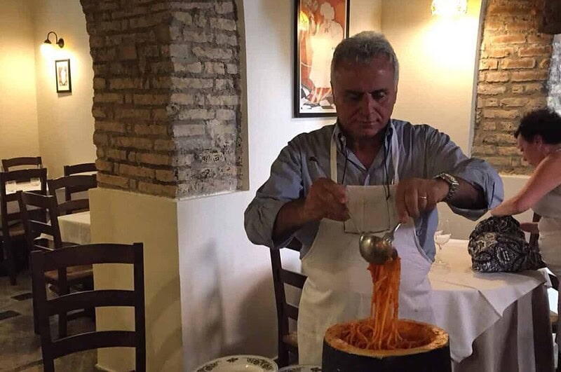 fresh pasta in trionfale vatican 