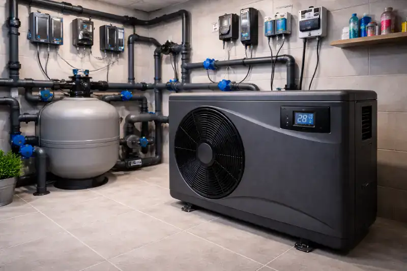 Pompe à chaleur pour chauffer l'eau d'une piscine