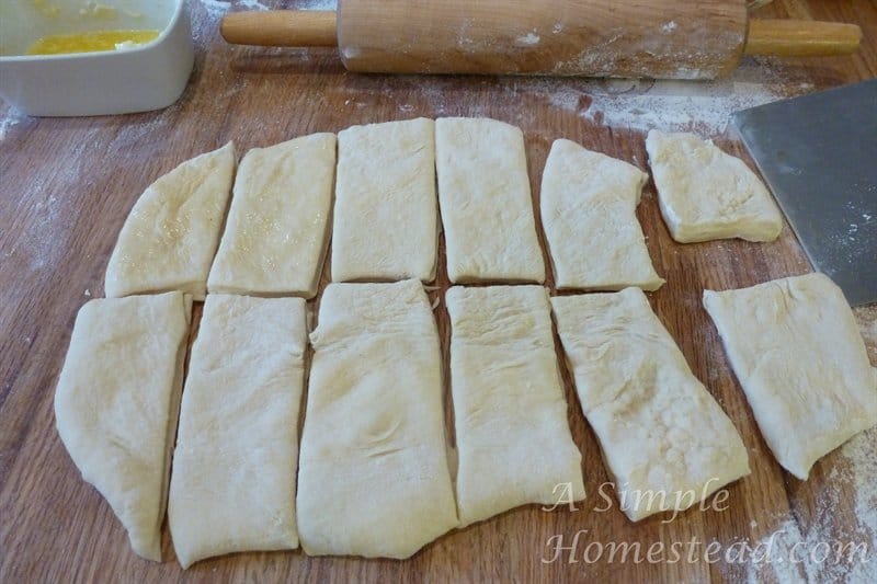 Lion house rolls - cut into 12 pieces
