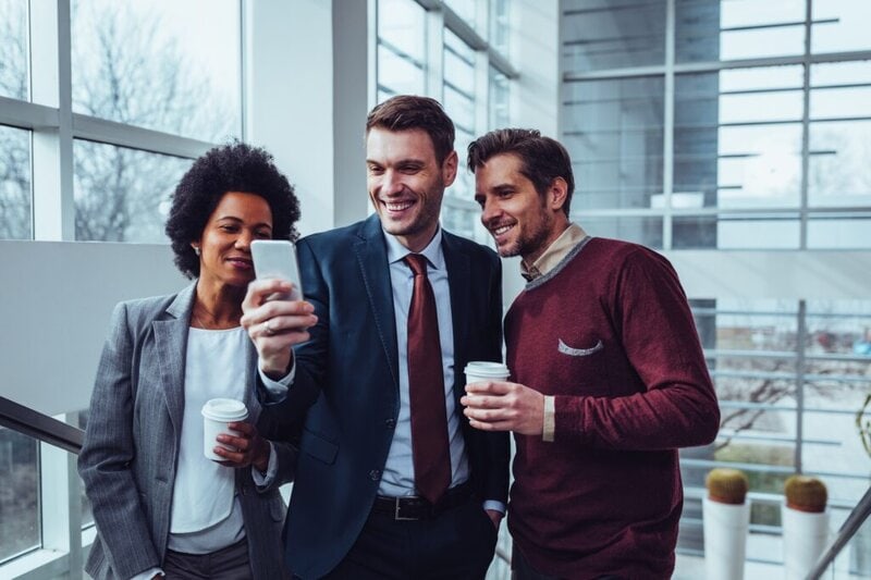 behind the scenes selfie from a small business owner