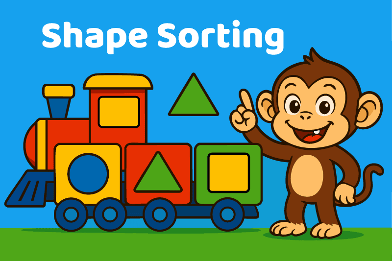 Various shapes being sorted into matching outlines for a toddler shape sorting activity