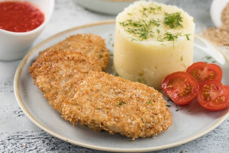 🐖 Свиная отбивная в кунжутной панировке