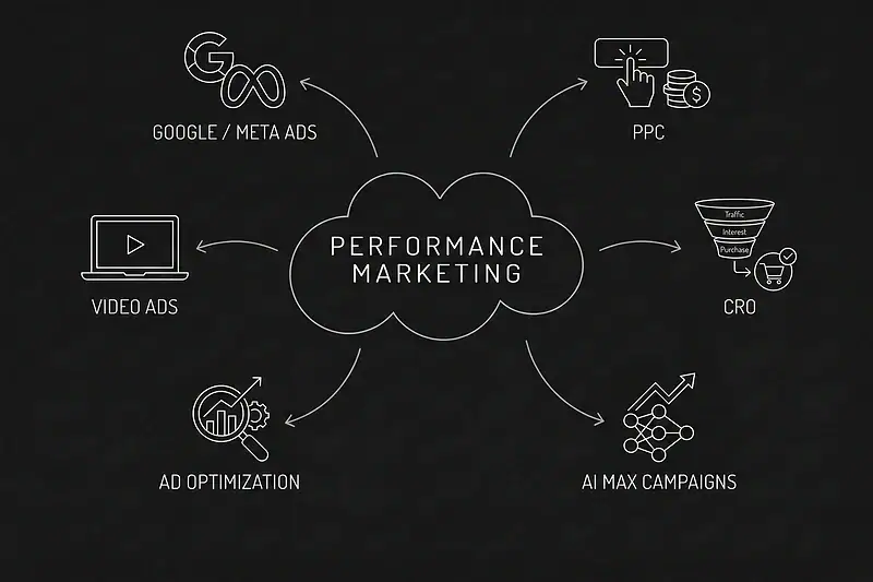 Performance marketing analytics dashboard