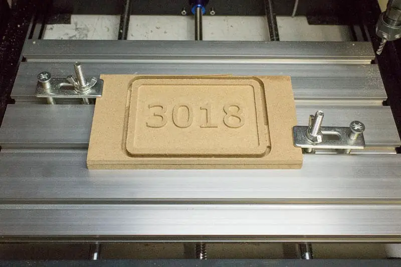 The project on the 3018 cnc engraver