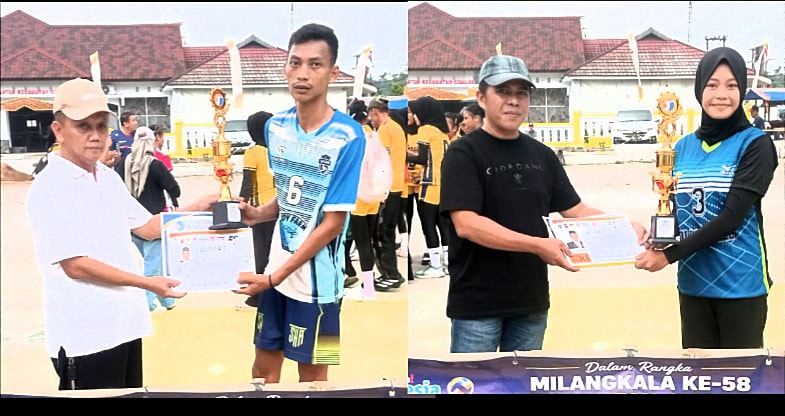 Partai puncak Turnamen Bola Voli Delta Nusantara CUP 2026 berlangsung sengit dan sarat tensi. Minggu (21/6/2026).
