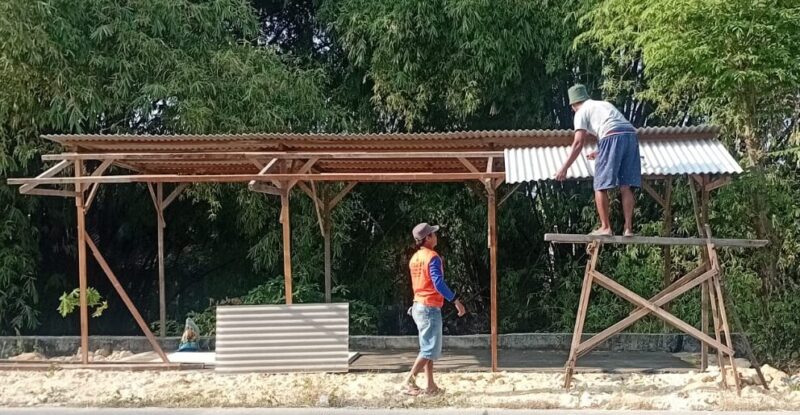 Kepedulian dan semangat gotong royong kembali ditunjukkan warga RT 01 Dusun Babatan, Desa Sekarbagus, Kecamatan Sugio, Kabupaten Lamongan.