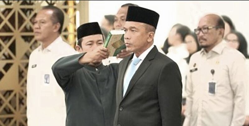 Menteri Imigrasi dan Pemasyarakatan (Imipas) Agus Andrianto resmi melantik Komjen Pol Rudi Setiawan sebagai Inspektur Jenderal (Irjen) Kementerian Imigrasi dan Pemasyarakatan (Kemenimipas).
