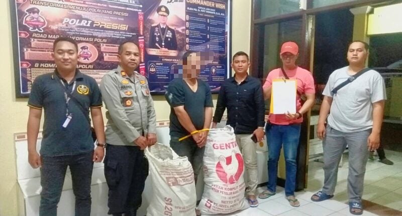 Polsek Bayongbong mengamankan seorang pria berinisial M (39), warga Kecamatan Kuta Blang, Kabupaten Bireuen, Aceh.