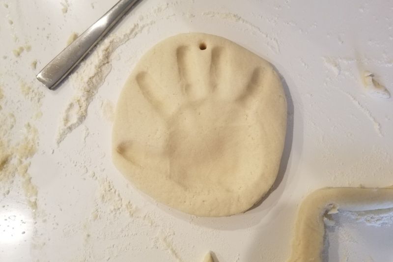 homemade handprint ornament