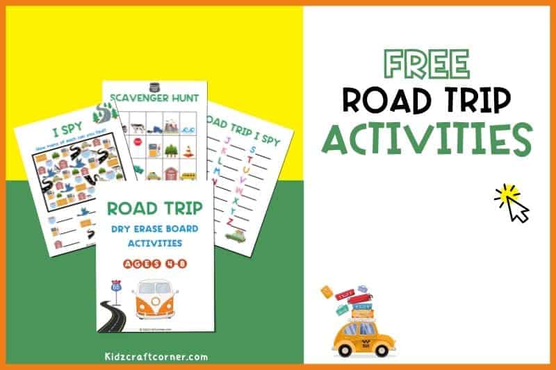 Free road trip printables