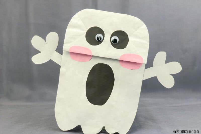 Easy Paper Bag Ghost Craft for Kids