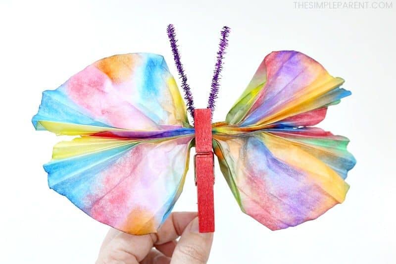 How to Make a Paper Butterfly - Template Included - Easy Peasy and Fun