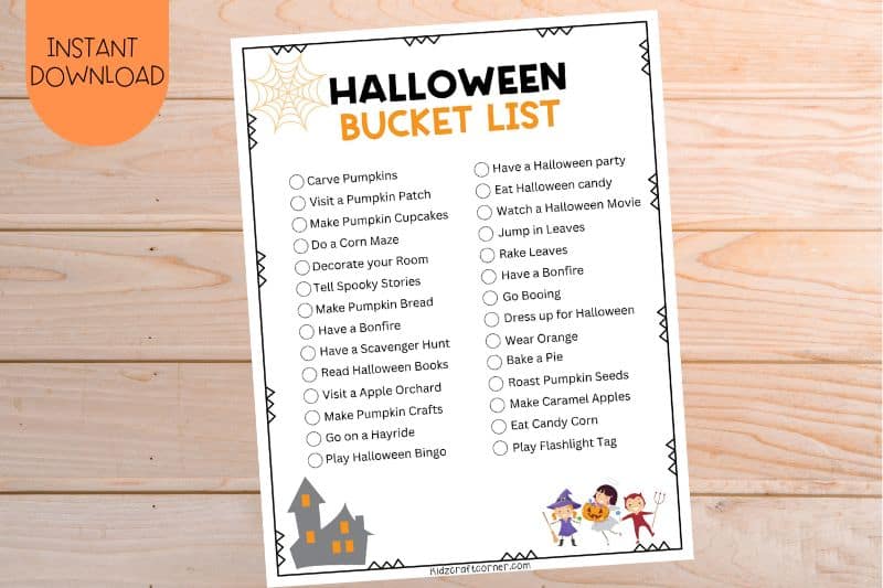 halloween bucket list