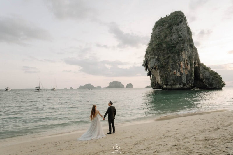 Western destination wedding photography in Thailand