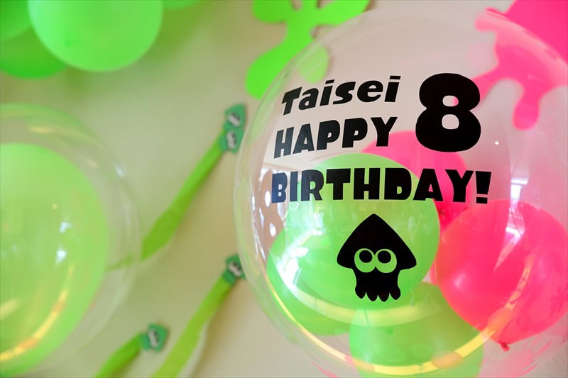 スプラトゥーン テーマのバースデイパーティー