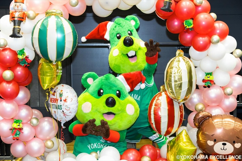 横浜エクセレンス様ホームゲームにクリスマスフォトブースを設置しました! No.185