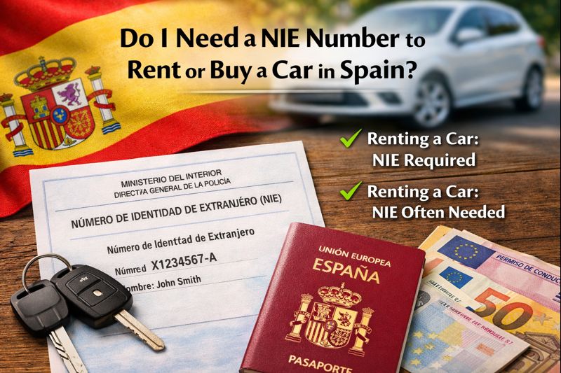 Do I need a NIE-Number to buy a car in Spain?