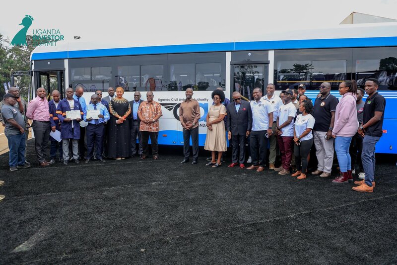 Made in Uganda: Deputy Speaker Tayebwa Hands Over Kayoola EVS 2025 Model Bus To Uganda Civil Aviation Authority kay 1