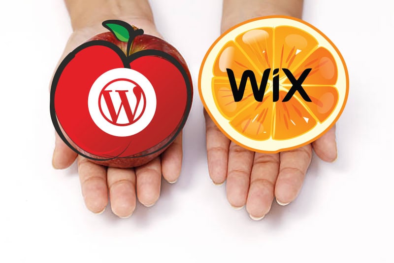 One apple and orange on white