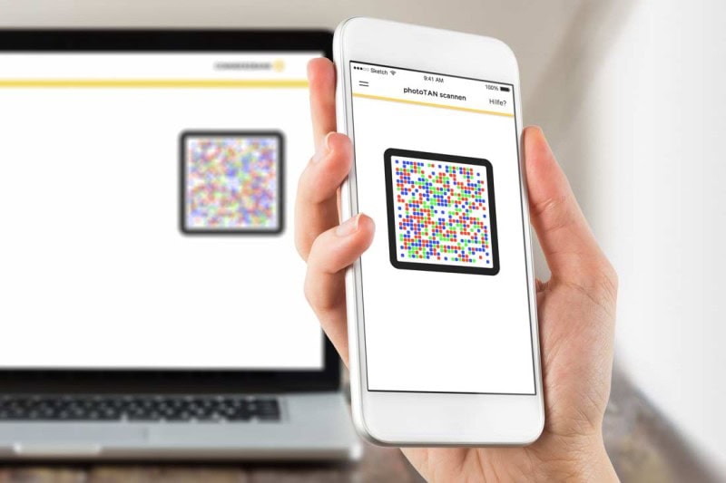 So geht das PhotoTAN-Verfahren (Foto: Commerzbank)