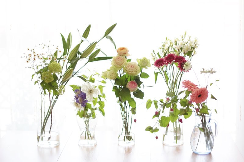 【お花の基礎】切り花を長もちさせるコツ水揚げの方法