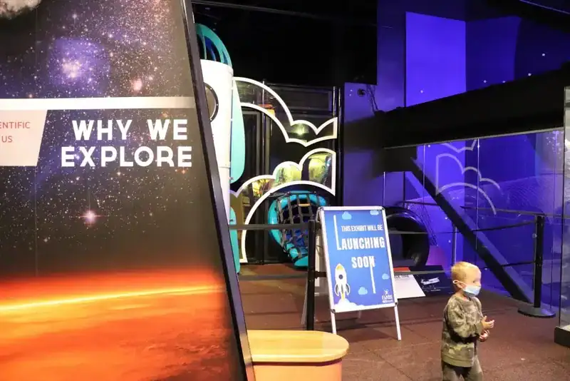 Exhibit of the Clark planetarium in Salt lake city