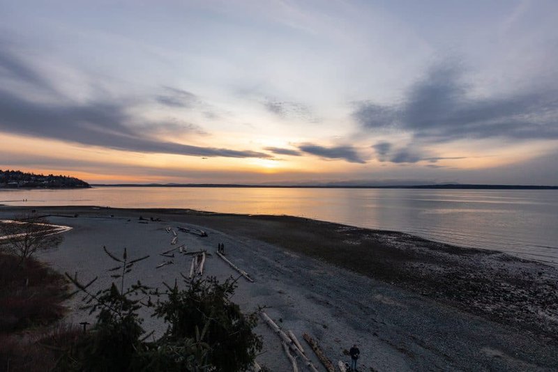 Top kid friendly hikes near seattle cover view from the Carkeek park