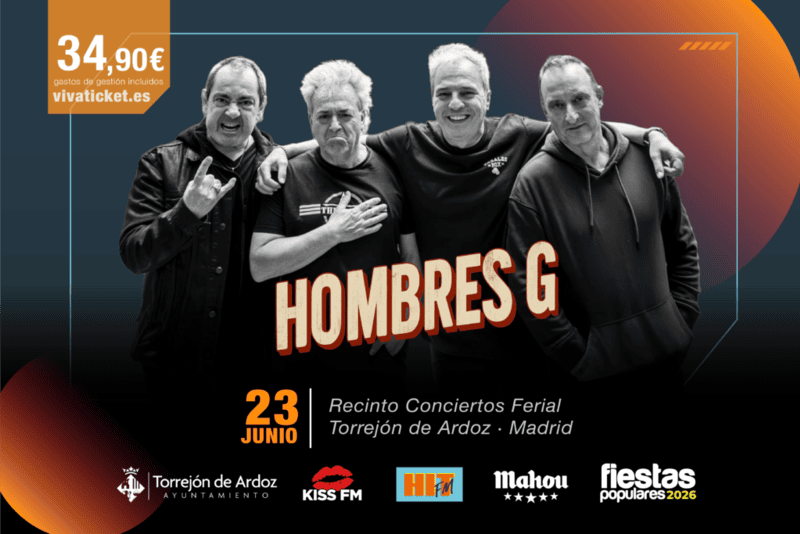 Concierto de Hombres G en recinto ferial Torrejón de Ardoz