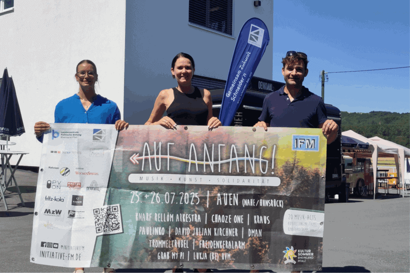 Schneider Bau ist erneut Hauptsponsor von Auf Anfang!