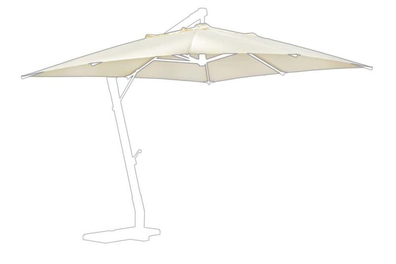 Ombrello da spiaggia in tessuto resistente con struttura in alluminio. Perfetto per il relax sotto il sole.